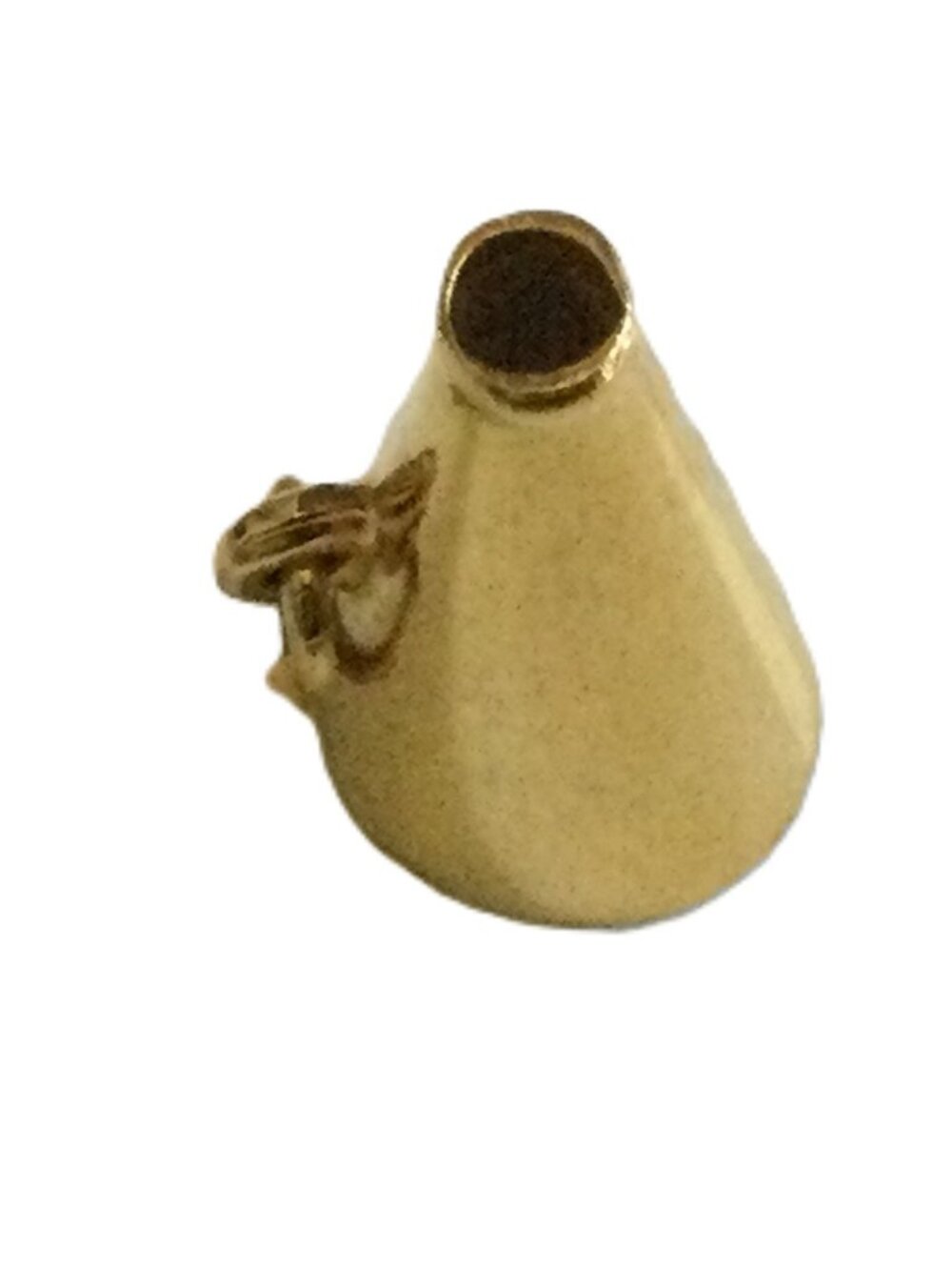Vintage Gold Tone Megaphone Charm‎
